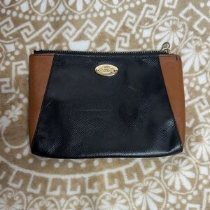 Coach Black and Brown Wristlet